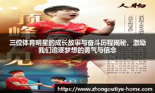 三位体育明星的成长故事与奋斗历程揭秘，激励我们追逐梦想的勇气与信念